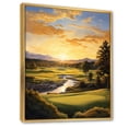 thumbnail image 2 of Designart "Hour Golf Golf Golden painting" Sports Floater Framed Canvas Art Print, 2 of 7