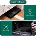 thumbnail image 2 of Decksplore 4ft Folding Table - Heavy Duty Fold-in-Half Plastic Table with Adjustable Height, Portable Utility Tables with Steel Legs for Indoor, Outdoor, Picnic, Camping, Dining, Party-Black Pro, 2 of 9