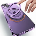 thumbnail image 4 of Nalacover for iPhone 15 Clear Case,[Compatible with MagSafe] [360° Rotatable Ring Kickstand] Plating Camera Lens Protector PC Transparent Anti-yellowing Shockproof Phone Case,Clear, 4 of 12