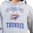 thumbnail image 3 of Women's G-III 4Her by Carl Banks Heather Gray Oklahoma City Thunder Graphic Fleece Pullover Hoodie, 3 of 3