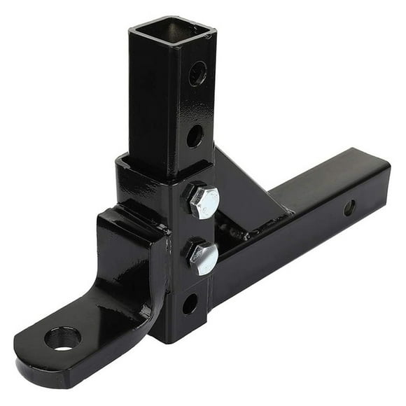 10" Adjustable 4 Level Trailer Drop Hitch Ball Mount Tow For 2" Receiver Adjustable Trailer Arm Quick Connect Car Link Arm ,Easy to Use