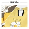thumbnail image 5 of JSTEL Cute Bee Flower Waterproof Barber Cape for Men Women Beard Shaving Bib Apron Professional Hair Cutting Cloth, 65 x 55 inch, 5 of 6