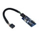 thumbnail image 3 of Cable de extensión USB de 9 pines, adaptador de conector de tarjeta, cable divisor de extensión de 1 a 2 03 m, 3 of 9