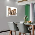 thumbnail image 4 of Three Little Kitties Canvas Wall Art Decor, Horizontal Version Artwork Modern Home Decor, Ready to Hang, 4 of 6