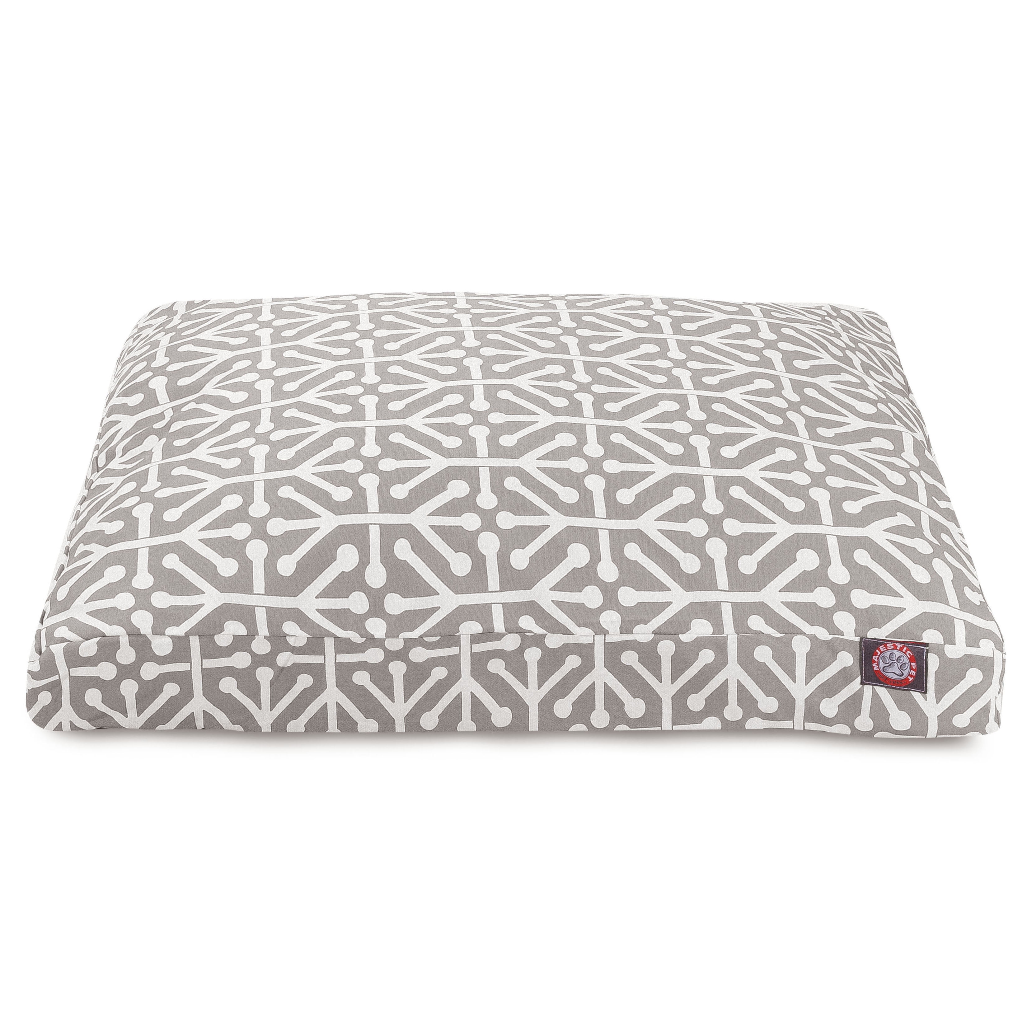 Majestic Pet | Aruba Rectangle Pet Bed For Dogs, Removable Cover, Gray, Small