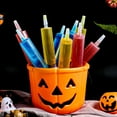 thumbnail image 3 of Happydeer Halloween Candy Bucket Pumpkin Skull Bucket Trick or Treat Bucket with Handle for Kids Halloween Party Decoration (Hot Pink), 3 of 13