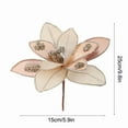 thumbnail image 2 of Adornos navideños, adornos navideños, regalos navideños, decoración para árbol de Navidad, flores de imitación, tela, flores de imitación para bodas, fiestas, salones y otras decoraciones, regalos nav, 2 of 6