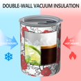 thumbnail image 2 of 12oz Coffee Tumblers Pioneer Flower Floral Print Pattern Stainless Steel Vacuum Insulated Travel Tumbler Coffee Cups Mug with Lid and Straw with Cleaning Brush for Cold & Hot Drinks, 2 of 5