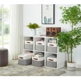 thumbnail image 2 of DECOMOMO 6-Packs Large Foldable Storage Bin W/Handles| Great For Organizing Shelf Nursery Home Closet & Office, 2 of 7