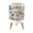 Color 1, variant on Classroom Small Trash Can with Lid Underwater Ocean Scene Colorful Fish Jellyfish Octopuses 1.8 Gallon Dog Proof Trash Can Round Garbage Can Waste Bin Wastebasket for Nursery Back to School Gifts