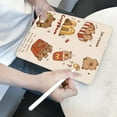 thumbnail image 4 of Tuohive Trifold Stand iPad Case for iPad 10th Generation(2022//2023) 10.9in Cartoon Capybara Auto Wake Sleep TPU Smart Stand Back Cover with Pencil Holder, 4 of 12