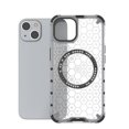 thumbnail image 3 of 2-in-1 Magnetic Phone Case for iPhone 15, [Anti-fall] [Compatible with MagSafe] Shockproof Translucent Honeycomb Pattern Back Ultra Slim Protective Case for iPhone 15,White, 3 of 11