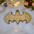 thumbnail image 5 of Ornament - Batdad - Raw Wood 2x4in, 5 of 8