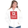 thumbnail image 3 of Made In Canada Patriotic Canadian Unisex Fleece Graphic Zip Up Hoodie Brisco Brands 5X, 3 of 5