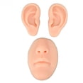 thumbnail image 1 of 3PCS Nose and Mouth Model, Soft Silicone Ear Model, Simulated 3D Nose and Mouth Model Display Prop Teaching Tool for Piercing Practice, 1 of 7