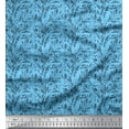 thumbnail image 1 of Soimoi Tissu Satin Modal Tourbillon Abstrait Imprimé Tissu de Couture Yard 42 Pouces de Large, 1 of 3