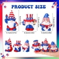 thumbnail image 2 of sixwipe 3Pcs Patriotic Gnome Decorations, Resin USA Gnome Figurines with American Flag Hat, 4th of July Independence Day Ornaments, Red White Blue Statue of Liberty Elf Gifts for Memorial Day, 2 of 6