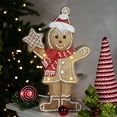 thumbnail image 4 of Northlight LED Lighted Gingerbread Boy with Frosted Cookie Star Christmas Figurine - 15.5", 4 of 7