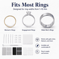 thumbnail image 5 of Ring Sizer Ring Adjusters Ring Size Adjuster Ring Guard for Loose Rings 18Pcs, 5 of 7
