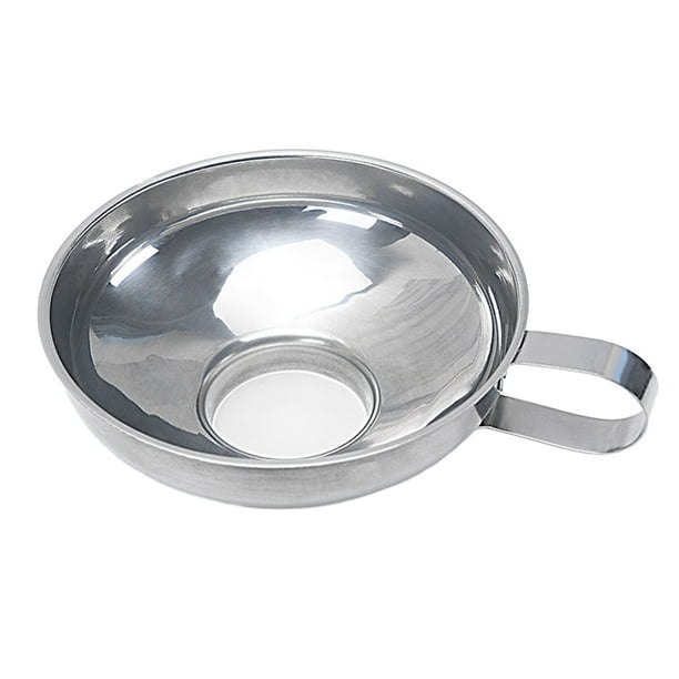 Advancent Embudo de acero inoxidable con boca ancha: embudo para conservas que no se deforma y de calidad alimentaria y fácil de limpiar Cocina y Comedor S