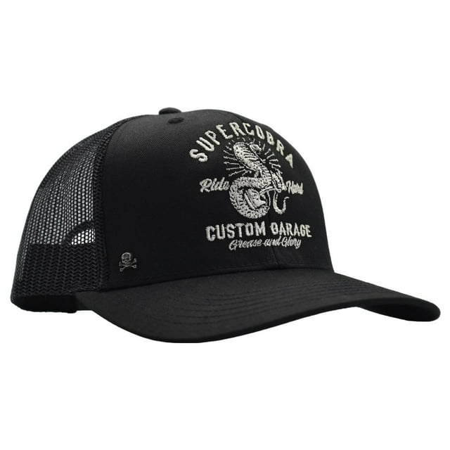 Gorra Trucker Negra Unitalla Supercobra Garage
