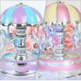 thumbnail image 2 of Kayannuo 2pc Kids Girls LED Carousel Light Music Box Birthday Gift Musical Toy Birthday Gifts Christmas Gifts, 2 of 6