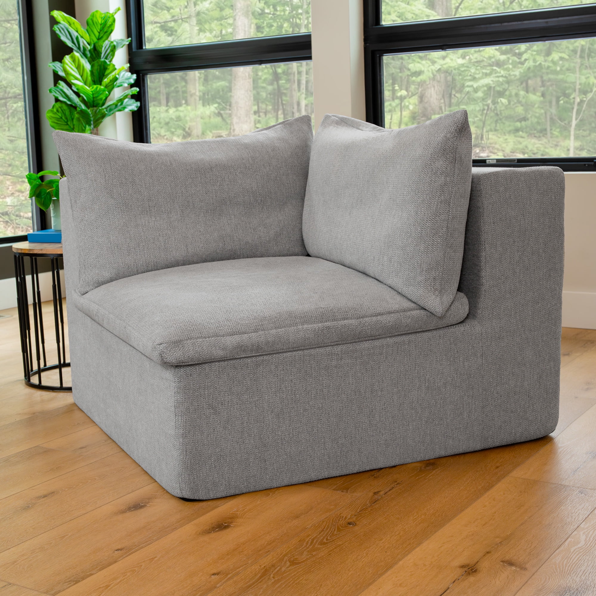 Big Joe Averra Sectional Corner Piece for Living Room, Cottage Gray