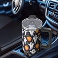 thumbnail image 5 of Halloween Tumbler 40 oz with Handle and Straw Haunted Pumpkin Bat Ghost Cup Halloween Gifts for Women Travel Mug, 5 of 5