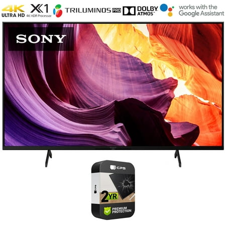 Sony KD-50X80K 50 inch X80K 4K Ultra HD LED Smart TV 2022 Model Bundle with Premium 2 Year Warranty