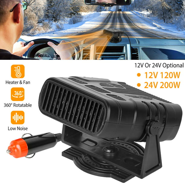 iMountek 12V 120W Portable Car Heating Fan 2 in 1 Defroster Demister Windshield Cooling Fan -