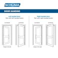 thumbnail image 2 of Schlage F59 MNH 619 LH Manhattan Interior Left-Handed Lever with Deadbolt, Satin Nickel (Interior Half Only), 2 of 2