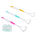 thumbnail image 2 of Brosse de Langue Enduite, Grattoir de Langue Racleur Interdentaire Racleur de Langue Enduit Compact et Léger, 2 of 8