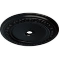 thumbnail image 3 of 41"OD x 4"ID x 2 3/8"P Caputo Ceiling Medallion (Fits Canopies up to 5 1/2"), Hand-Painted Jet Black, 3 of 6