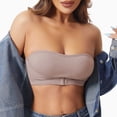thumbnail image 4 of Hilenly Strapless Bras for Women Wireless Bandeau Bra Non Slip Push Up Tube Top Seamless Bras Comfortable Padded Bralette, 4 of 9