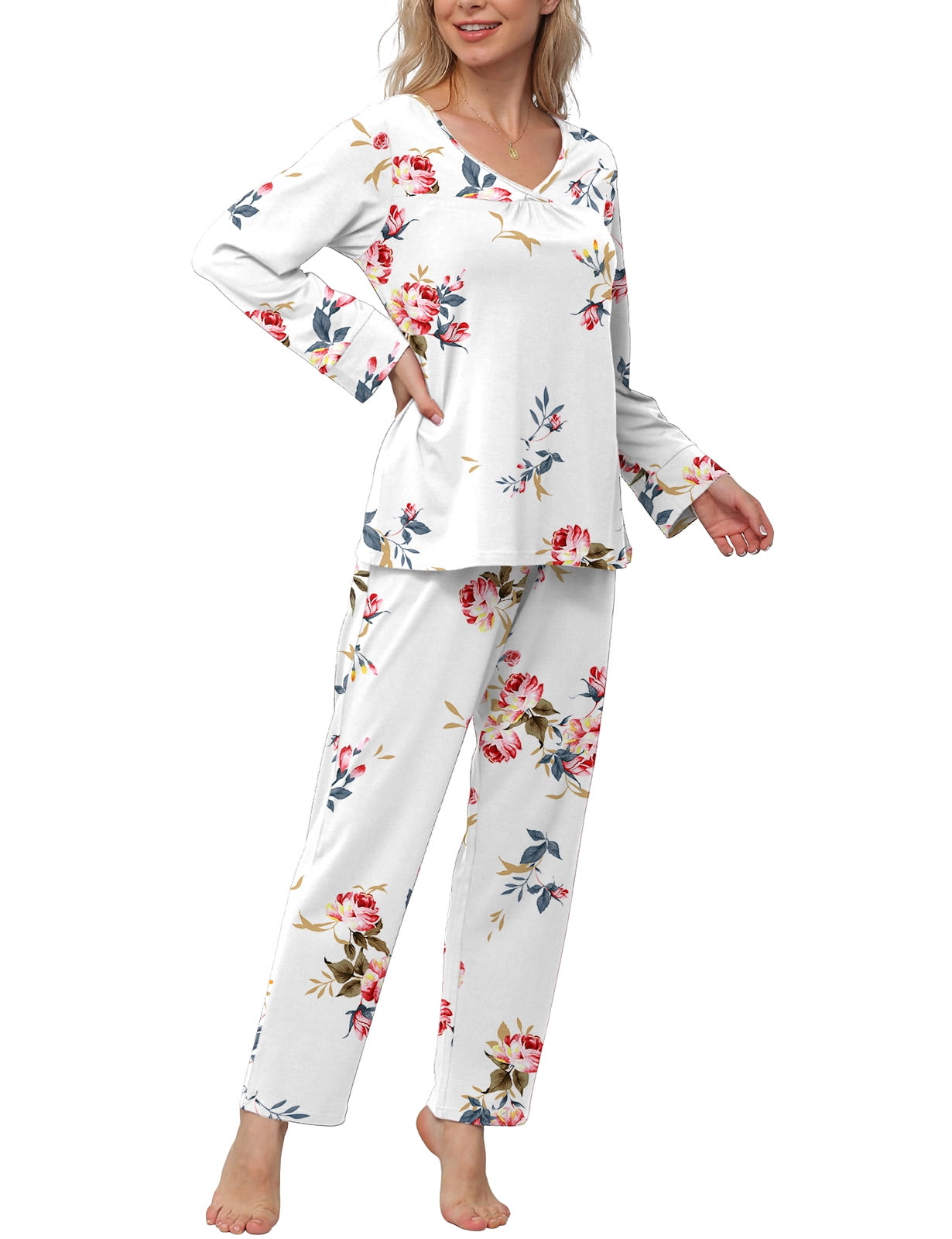 DPKLAD Womens Sets 2 Piece Outfits Skims Lounge Sets for Women 2Piece Set  Outfit for Women Womens Winter Pajama Sets White Pajama Set Pajama Sets for  Women 2 Piece Womens Sets 2