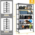 NiamVelo 6 Tier Wire Shelving Unit Adjustable Storage Shelves 2100 lbs