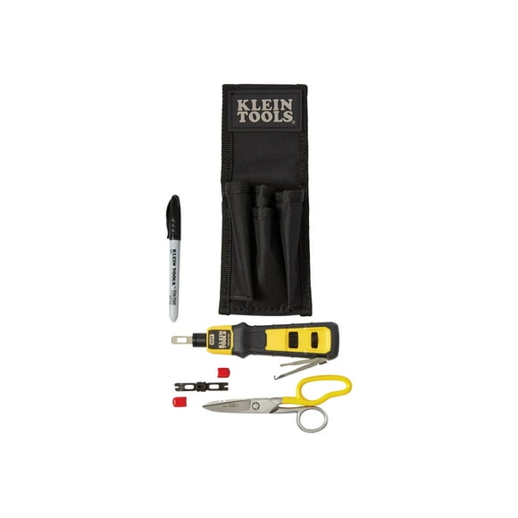 Klein Tools LAN Installer Starter Kit - Tool set - in belt pouch