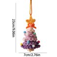thumbnail image 3 of Colgante De Árbol De Navidad De Lana Adornos Navideños En Tonos Pastel Adornos Navideños Preciosos Adornos Colgantes De Árbol De Navidad De Lana Hechos A Mano A Ganchillo Para Una Fiesta De Navidad, 3 of 4