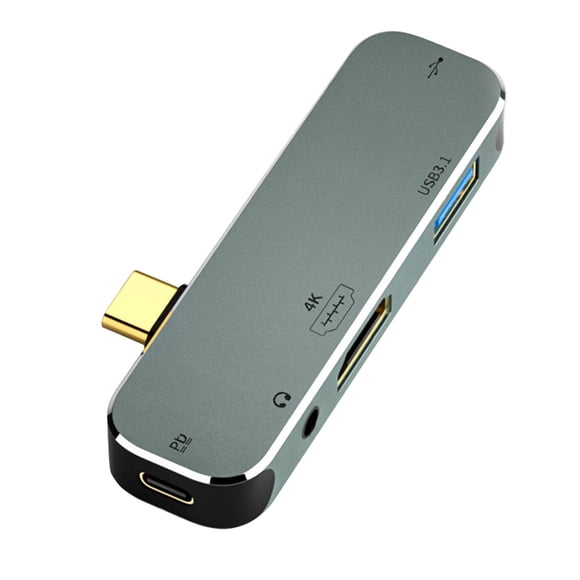 Tipo-c Hub USB Multi-ranura PD100W Dispositivos de conector de cable Computadora Teléfono celular Tableta Extensor de conexión compatible con Estaciones de acoplamiento para portátiles Tipo 5