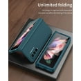 thumbnail image 3 of Frusde Hinge Case for Samsung Galaxy Z Fold 3 with Screen Protector Full Protection Cover-Green, 3 of 6