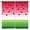 Watermelon, variant on Funny Fruit Curtains for Kids,Summer Watermelons Rainbow Design Red Green Stripes Curtains for Girls Bedroom Living Room Study Window Drapes 2 Panels Set,Total Size 84" x 84"