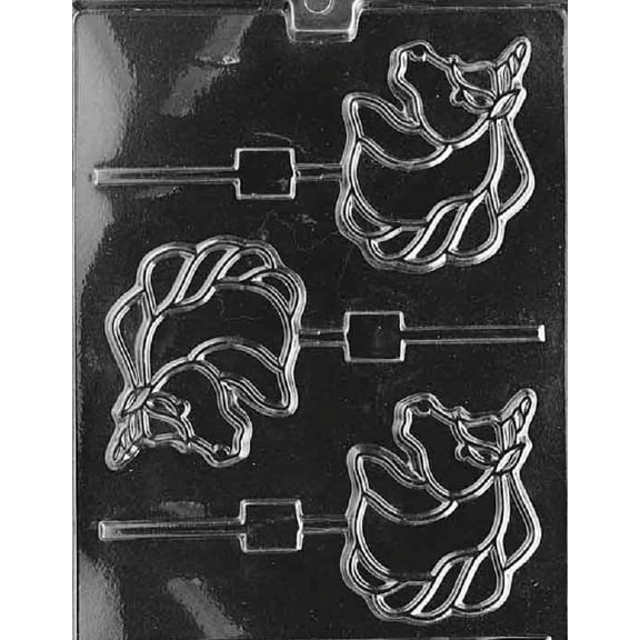 Grandmama's Goodies A009 Unicorn Lollipop Chocolate Candy Soap Mold with Exclusive Molding Instructions