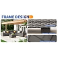 thumbnail image 4 of Techmilly Patio Furniture Set with Fire Pit Table, Outdoor Patio Sofa Set With Wide Armrest, All-Weather Wicker Rattan Guest Set With Cushion And Glass Table And Waterproof Cove，Gray rattan Dark Gray, 4 of 14