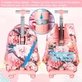 thumbnail image 3 of Mochila enrollable FTJCF, 3 unidades, para niñas y mujeres, con lonchera, 3 of 8