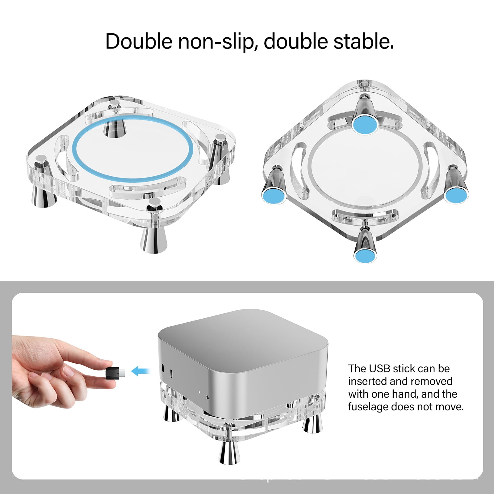 Acrylic Desktop Stand for 2024 Clear Dustproof Laptop Holder Cooling Heat Disspation Mount Accessories