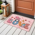 thumbnail image 4 of Entryway Rug 2'x3', Valentine's Day Small Rug for Kitchen Bathroom Door Mat Indoor Entrance, Colorful Love Gnomes Modern Romantic Non-Slip Area Rugs Floor Mats Carpet Front Door Rugs, 4 of 8