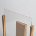 thumbnail image 5 of M&T Displays Classic Desktop Menu Holder with Acrylic U Type Pocket, Portrait Table Top Sign Holder, Ad Frame for Restaurant, Store, Wedding, Party, Event (2 Pack) (Natural Wood, 5.5x8.5), 5 of 6