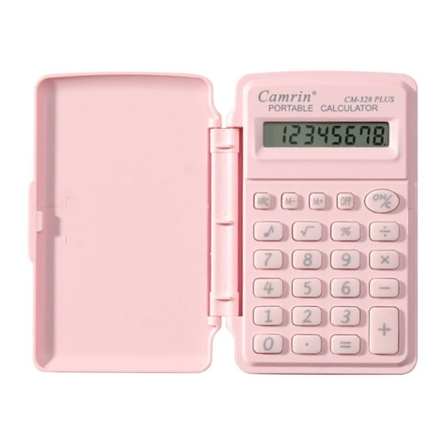LNGOOR Calculator Mini Scientific Calculator High Beauty Student Candy Color Computer Small Portable Flip Counter on Clearance
