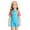 Z5-Light Blue, variant on Swimsuit for Girls One Piece 2t Regular Fit Floral Print Quick-Drying Upf 50 Protection Cutout Ruched Bathing Suits Tie Adjustable Straps Girls' Swimwear 9-16y
