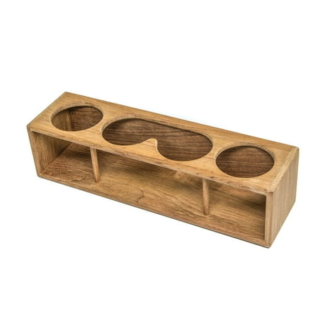 Whitecap 62632 Teak Four Drink / Binocular Rack